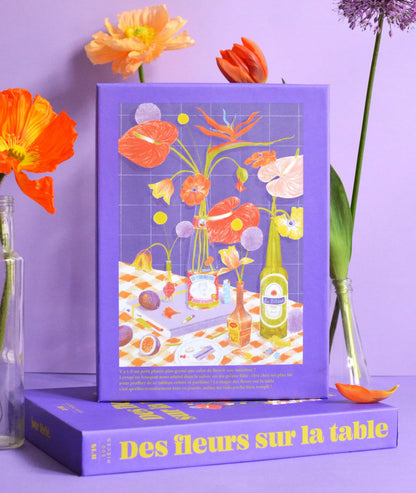 Puzzle Des fleurs sur la table Jour Férié présenté en situation