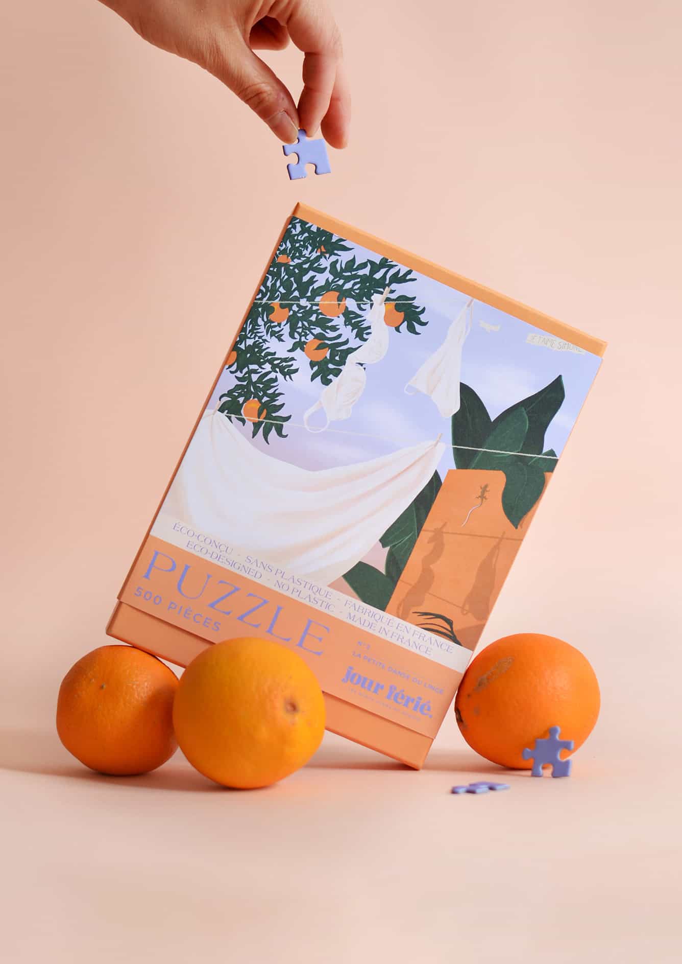 Puzzle La petite danse du linge Jour Férié présenté en situation