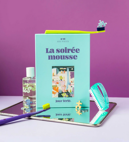 Boîte du puzzle La soirée mousse de Jour Férié 500 pièces