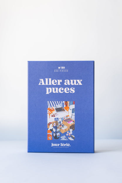 Puzzle Aller aux puces 500 pièces Jour Férié : boite face