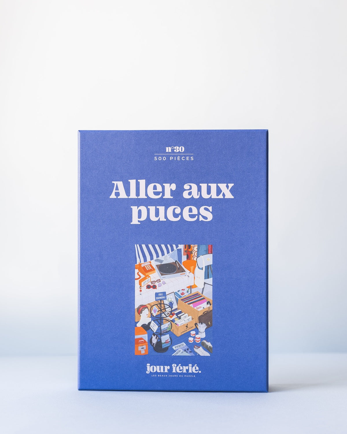 Boîte du puzzle Aller aux puces 500 pièces Jour Férié, vue principale