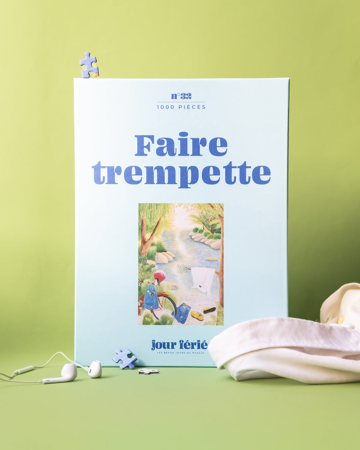Boîte du puzzle Faire trempette 1000 pièces Jour Férié, vue principale