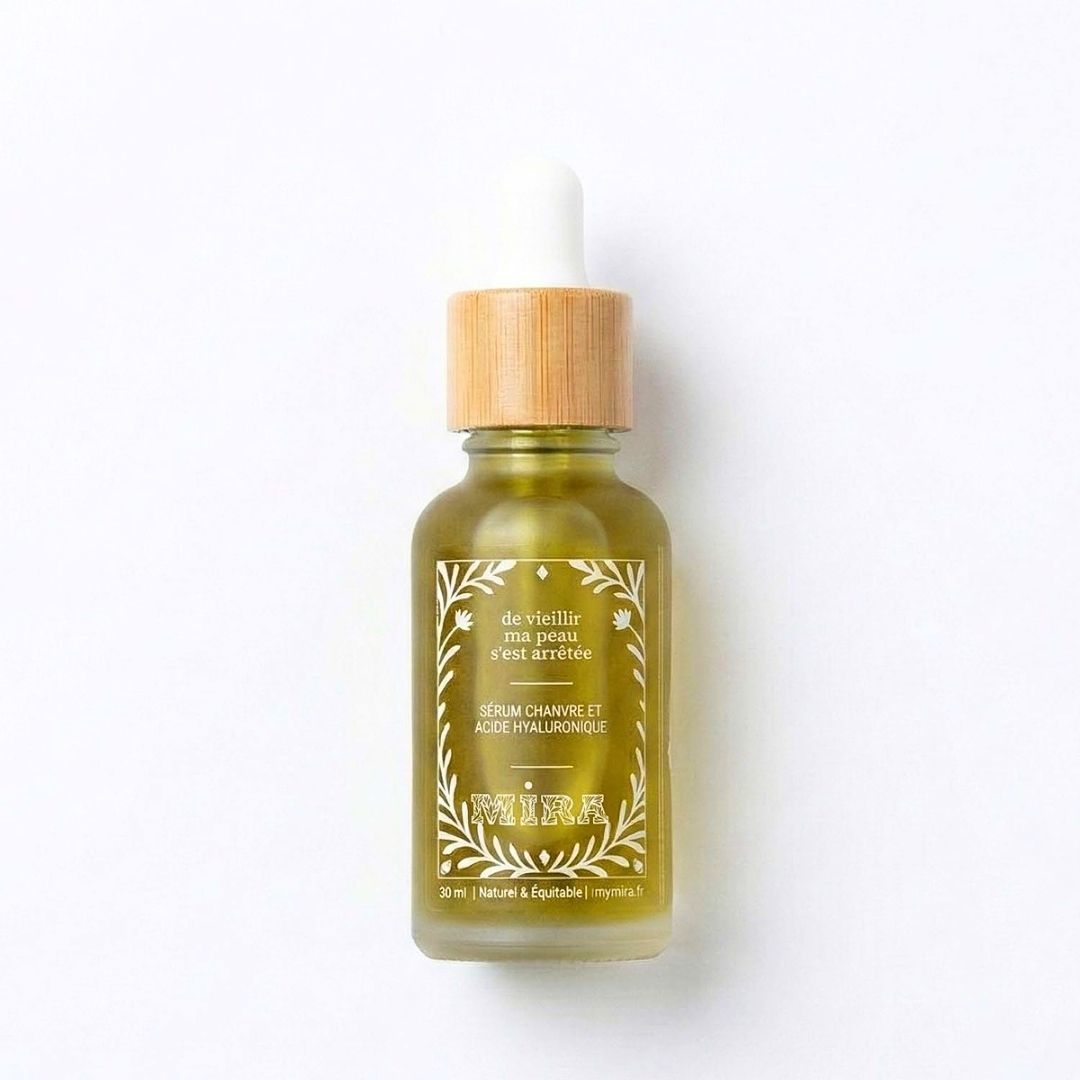 Sérum anti-âge, Chanvre & Acide Hyaluronique - De vieillir ma peau s'est arrêtée My Mira