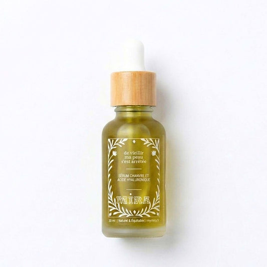 Sérum anti-âge, Chanvre & Acide Hyaluronique - De vieillir ma peau s'est arrêtée My Mira