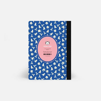 Carnet A5 Pigeon rose Papier Tigre vue de face
