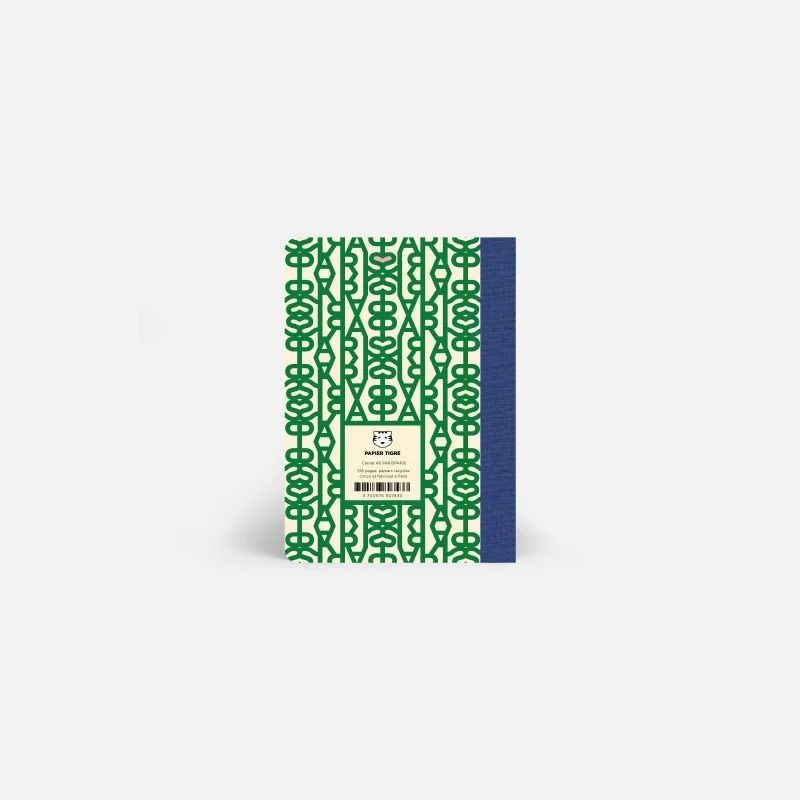 Dos vert du carnet A6 ParisParis Papier Tigre