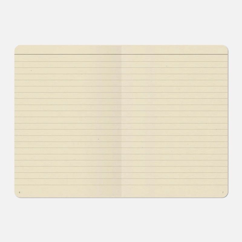 Pages lignées beiges du carnet A6 Toits de Paris Papier Tigre