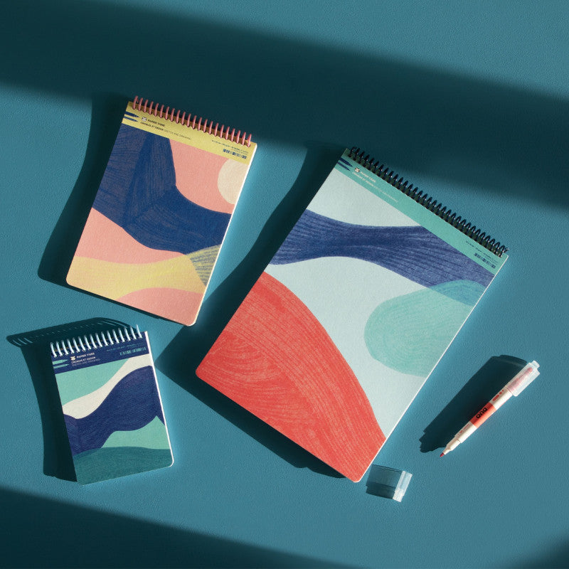 Carnets de croquis Duo Papier Tigre présentés dans plusieurs formats