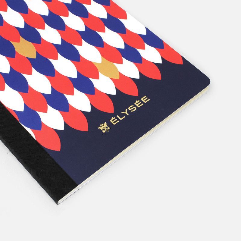 Détail de la dorure Élysée sur le carnet Cocorico Papier Tigre