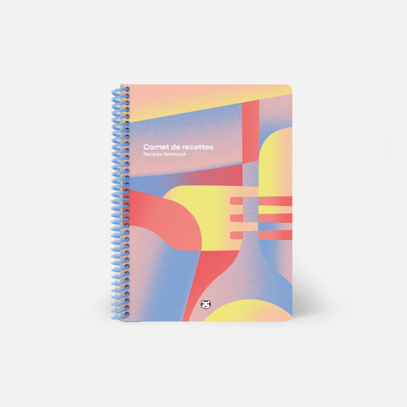 Carnet de recettes A5 Papier Tigre vue de face