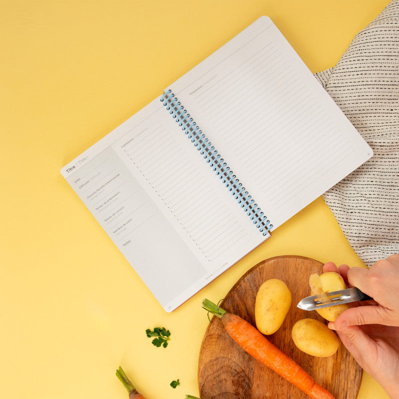 Intérieur du carnet de recettes A5 Papier Tigre vue 2