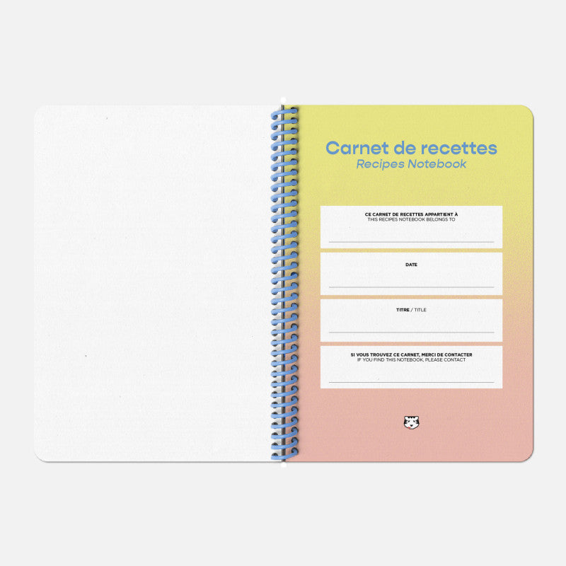 Pages intérieures du carnet de recettes Papier Tigre vue 3