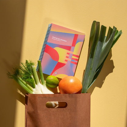Carnet de recettes Papier Tigre ouvert vue 5