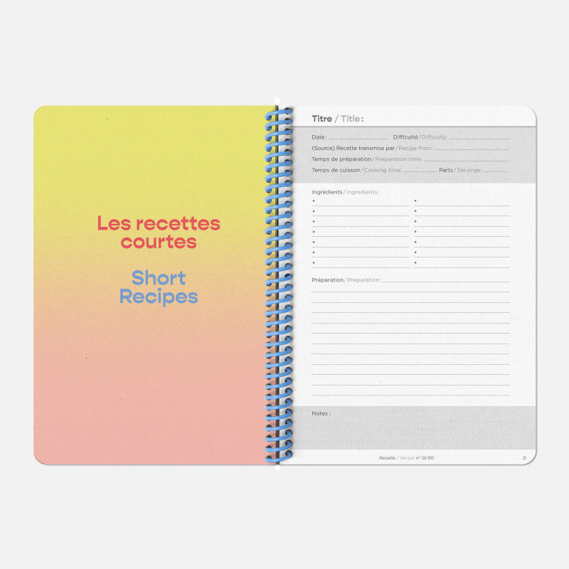 Détail des pages du carnet de recettes Papier Tigre vue 6