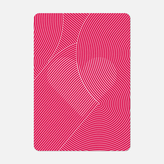 Carte A6 Cœur Circuit Papier Tigre vue de face
