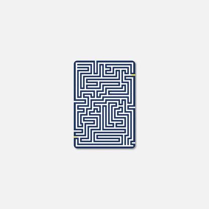 Carte A6 Labyrinthe Papier Tigre vue de face