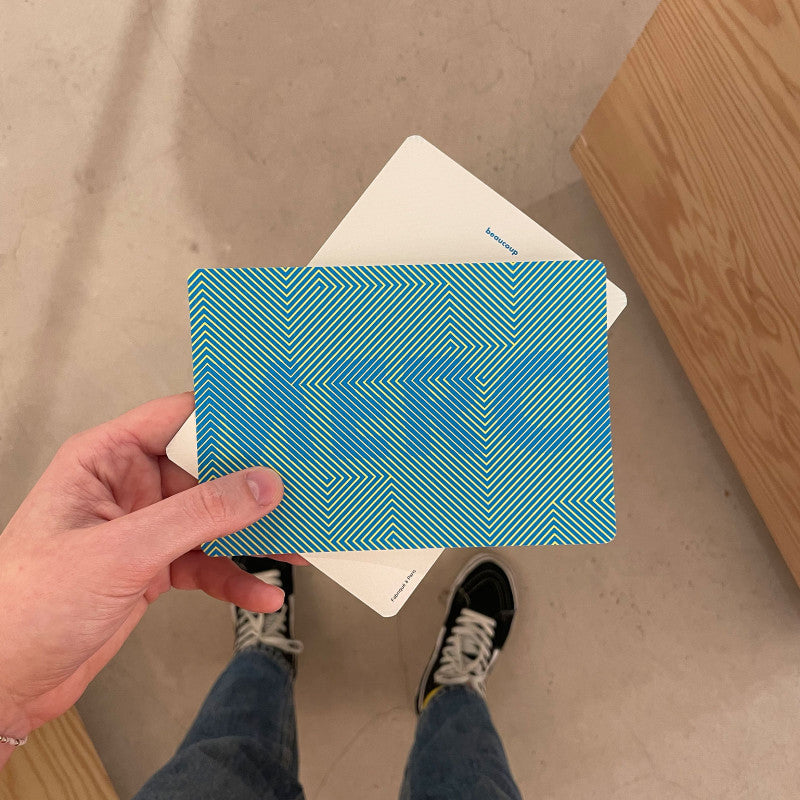 Carte A6 Merci Cinétique Papier Tigre tenue en main