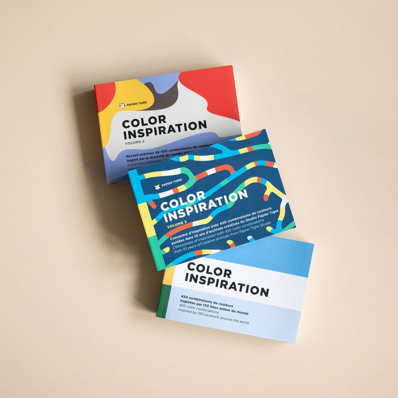 Les trois livres Color Inspiration Papier Tigre réunis