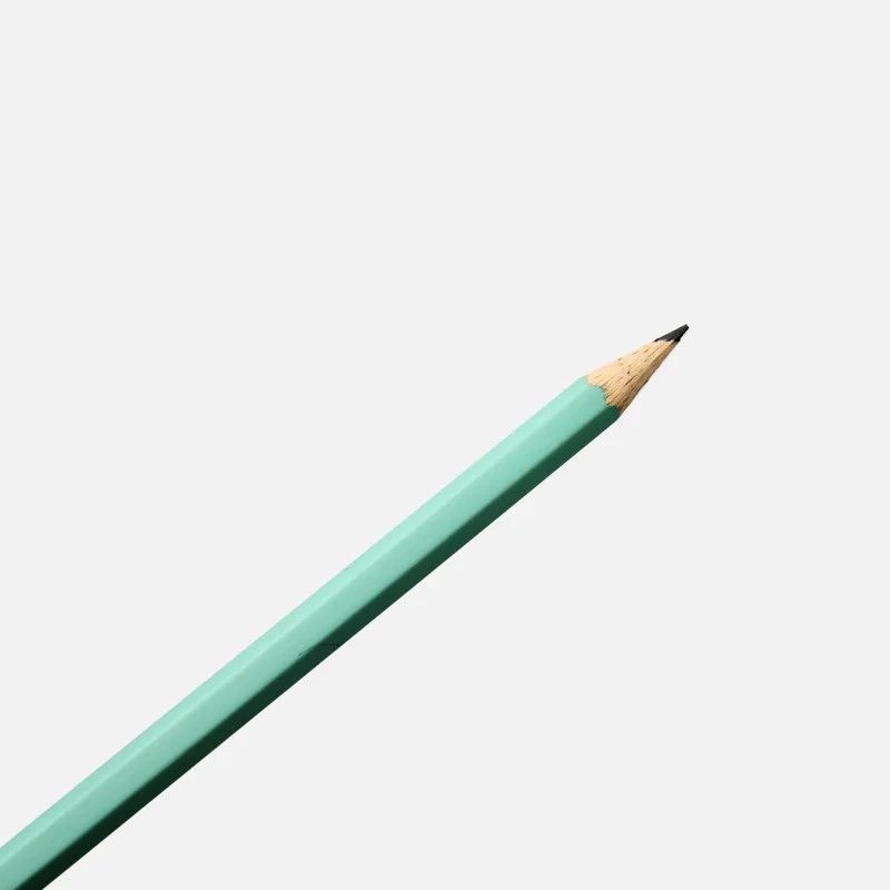 Détail de la mine du crayon vert et brique Papier Tigre