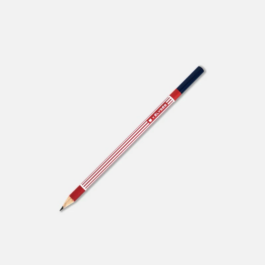 Crayon Élysée rouge, blanc et bleu Papier Tigre vu en entier