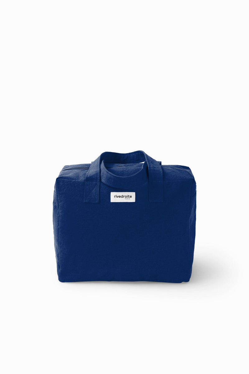 Sac Célestins Rive Droite coton recyclé bleu nuit Midnight blue - vue principale