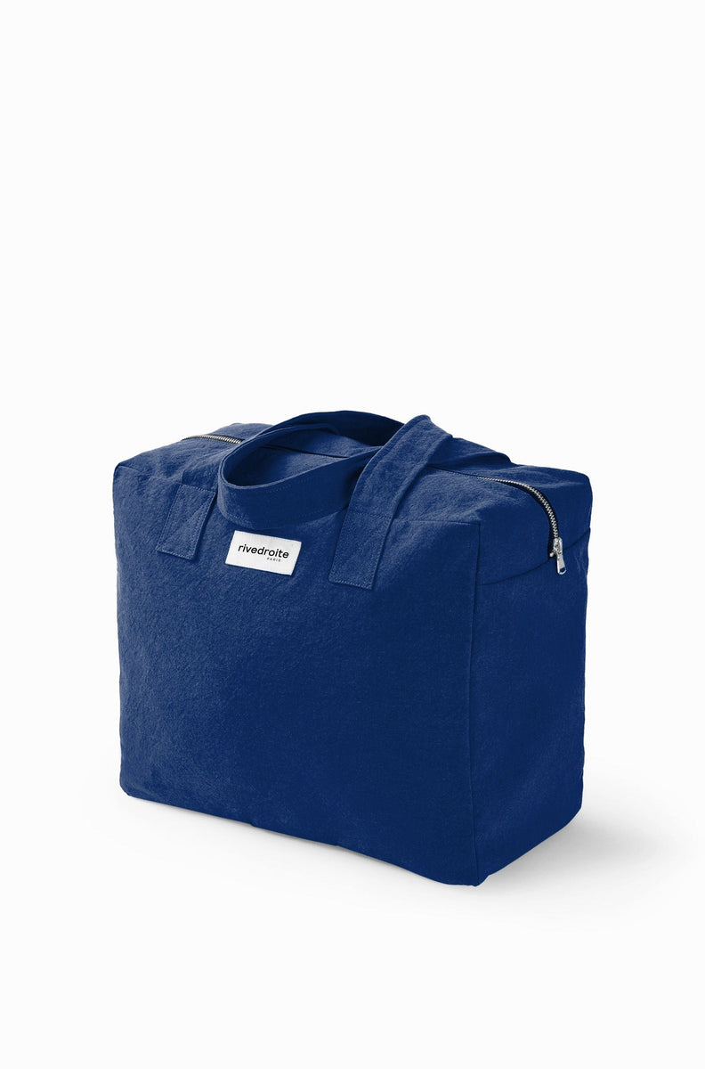 Sac Célestins Rive Droite coton recyclé bleu nuit Midnight blue - vue 2