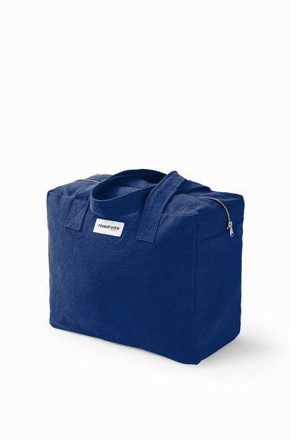 Sac Célestins Rive Droite coton recyclé bleu nuit Midnight blue - vue 2