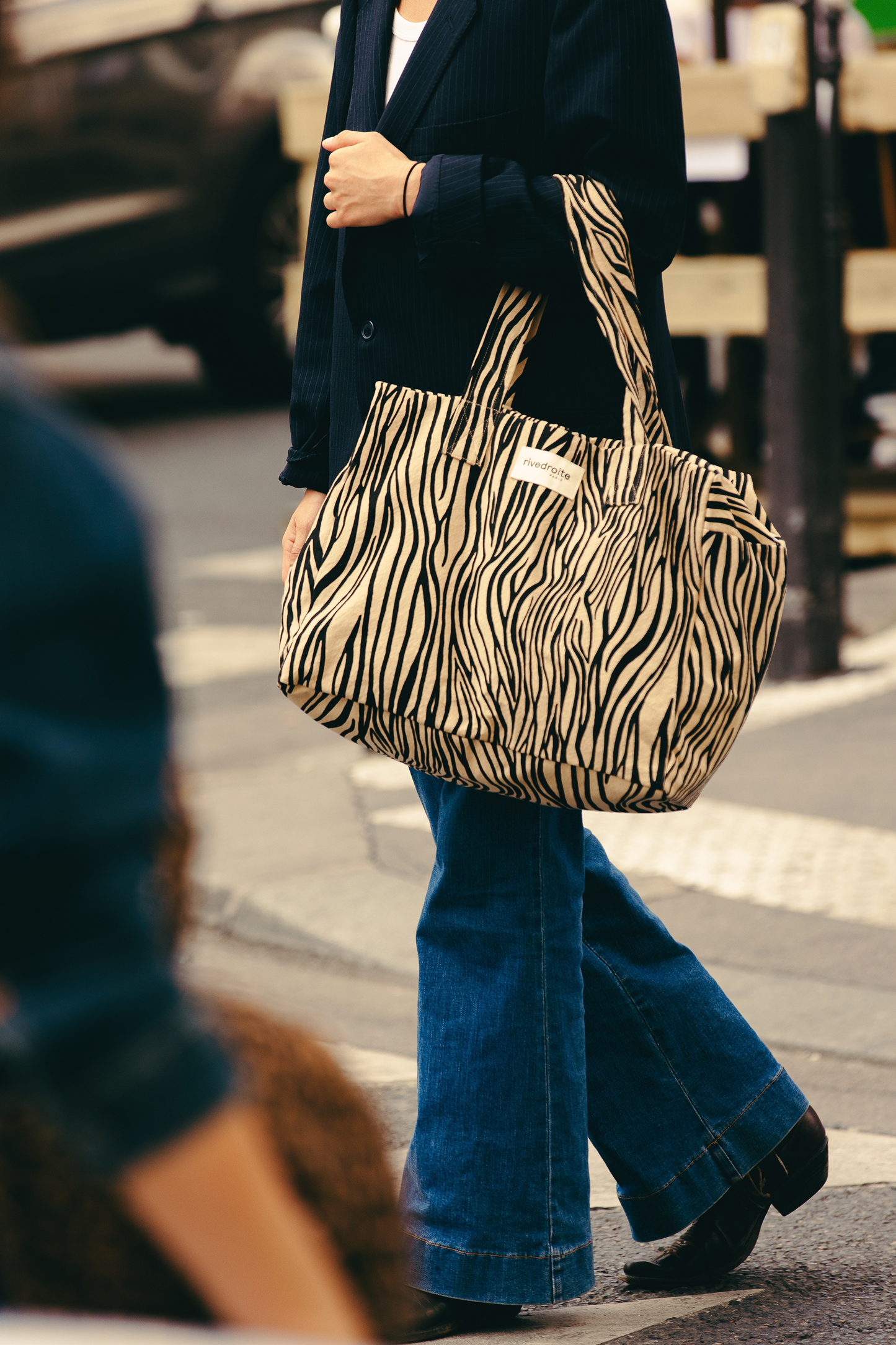 Sac Célestins Rive Droite imprimé zèbre - vue 2