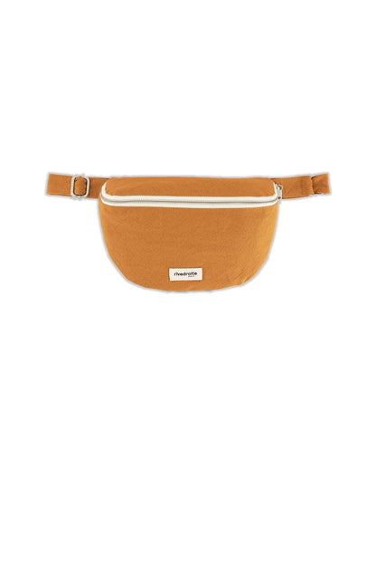 Sac banane Custine coton recyclé Rive Droite - Tumeric Orange - vue principale