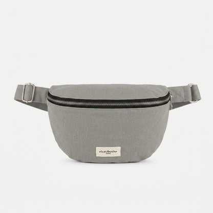 Sac banane Custine XL coton recyclé Rive Droite - Gris / Icy Grey - vue principale
