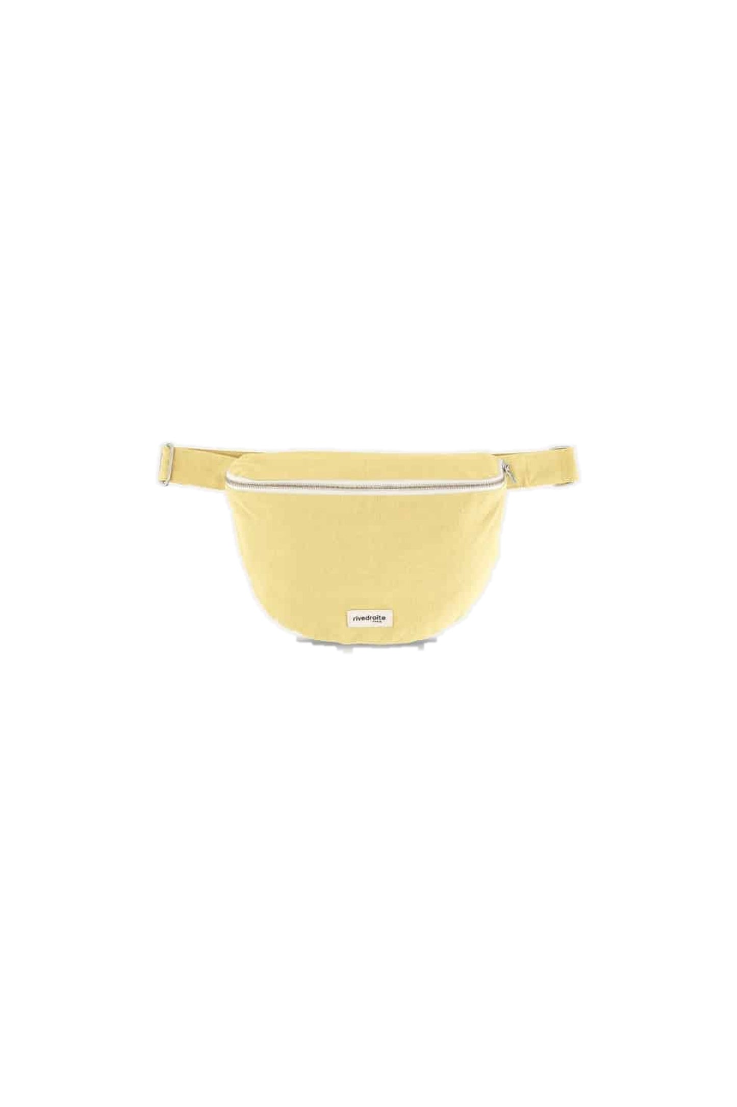 Sac banane Custine XL coton recyclé Rive Droite - Yellow Here Comes The Sun - vue principale