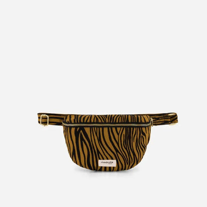 Sac banane Custine Rive Droite zèbre moutarde - vue 2