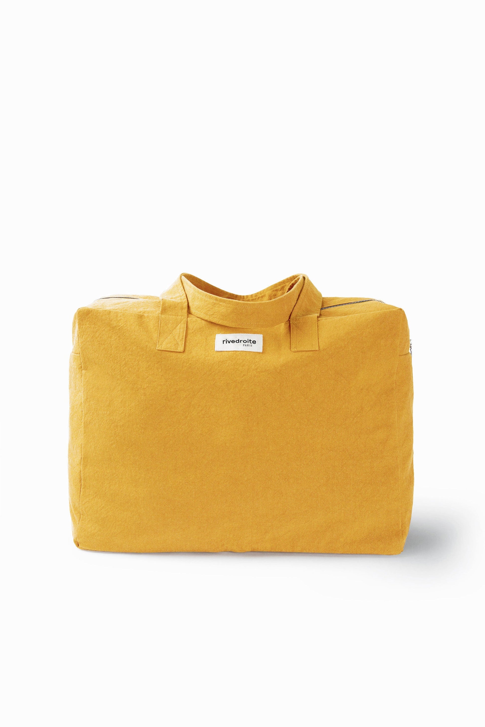 Sac Elzévir Rive Droite coton recyclé moutarde Mustard - vue principale