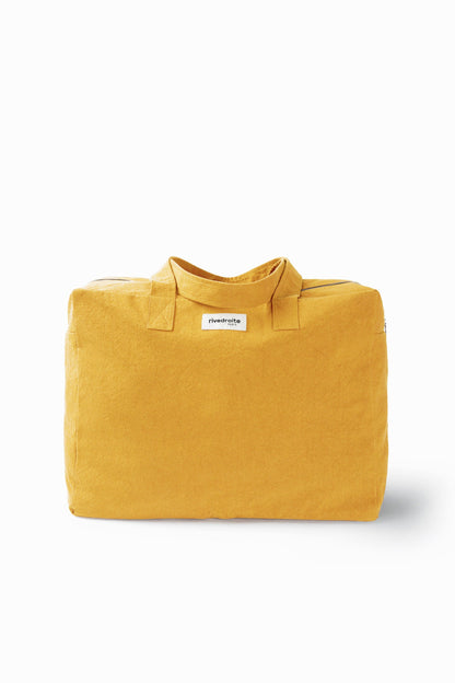 Sac Elzévir Rive Droite coton recyclé moutarde Mustard - vue principale