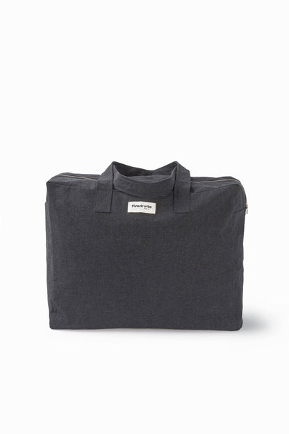 Sac Elzévir Rive Droite coton recyclé noir - vue 2