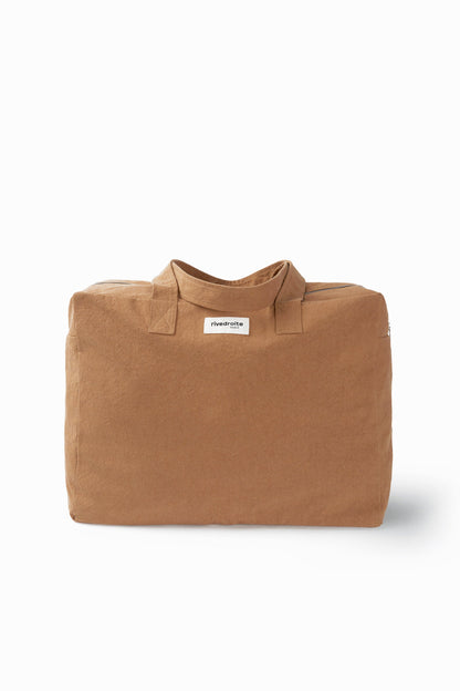 Sac Elzévir Rive Droite coton recyclé tobacco - vue 2