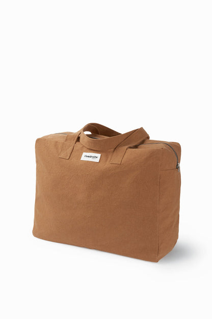 Sac Elzévir Rive Droite coton recyclé tobacco - vue 3