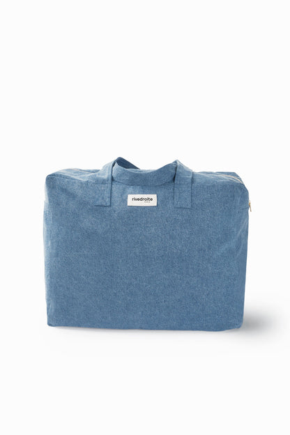 Sac Elzévir Rive Droite denim clair Stone washed - vue 3