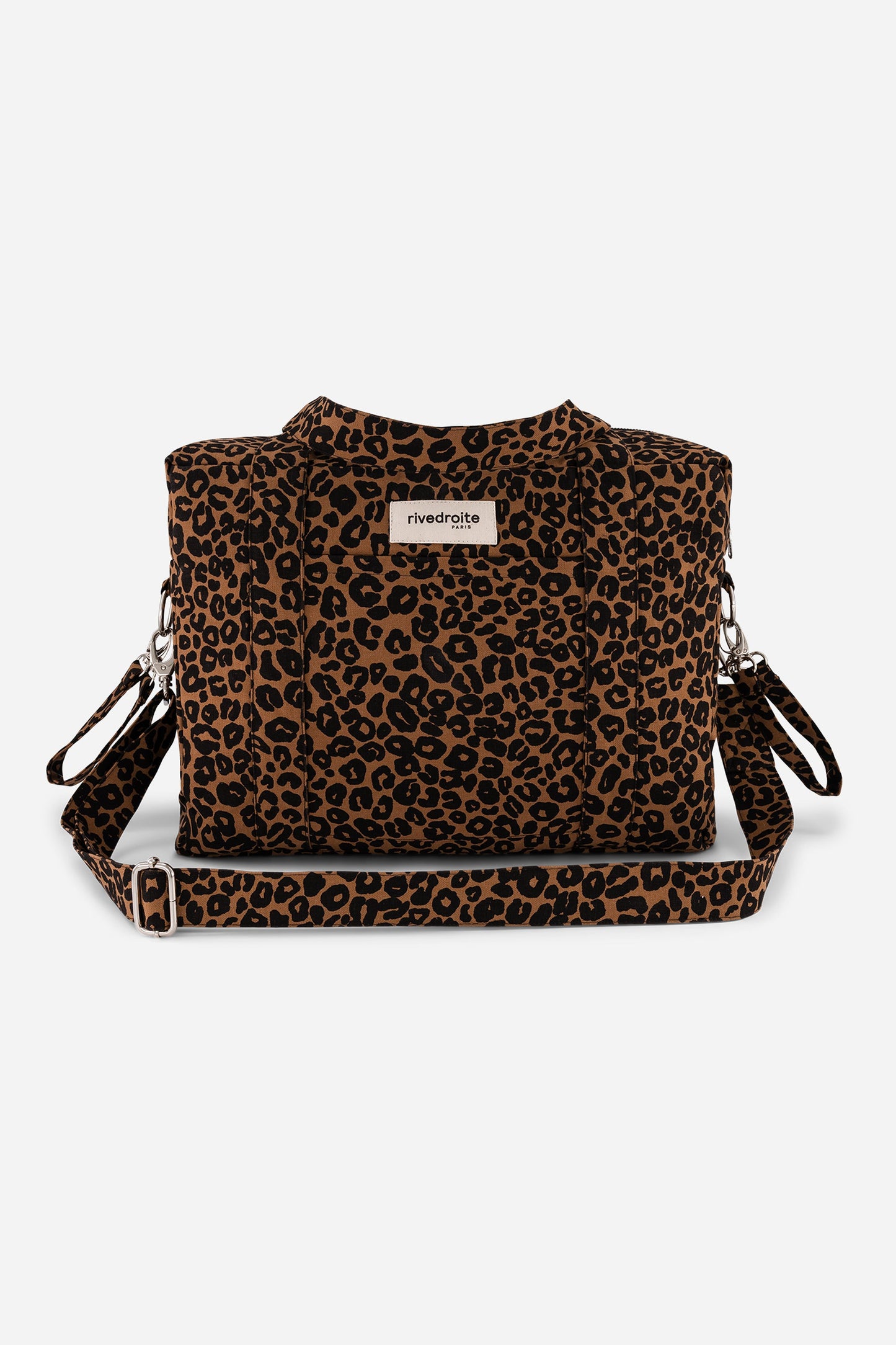 Sac à langer Darcy Rive Droite leopard vue de face