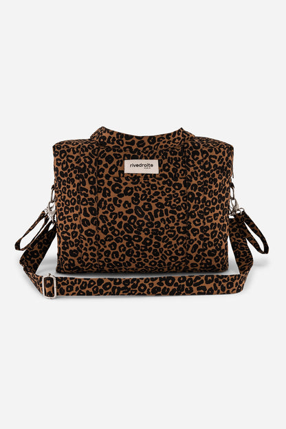 Sac à langer Darcy Rive Droite leopard vue de face