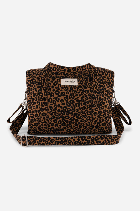 Sac à langer Darcy Rive Droite leopard vue de face
