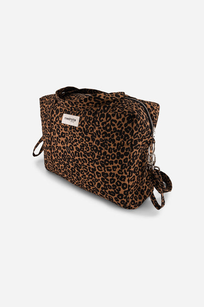 Sac à langer Darcy Rive Droite leopard vue de profil