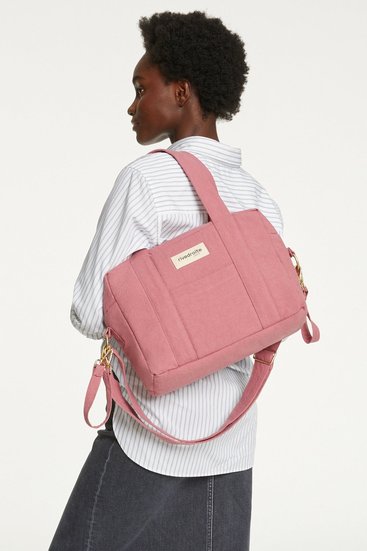Sac a langer Mini Darcy Rive Droite bois de rose - vue principale