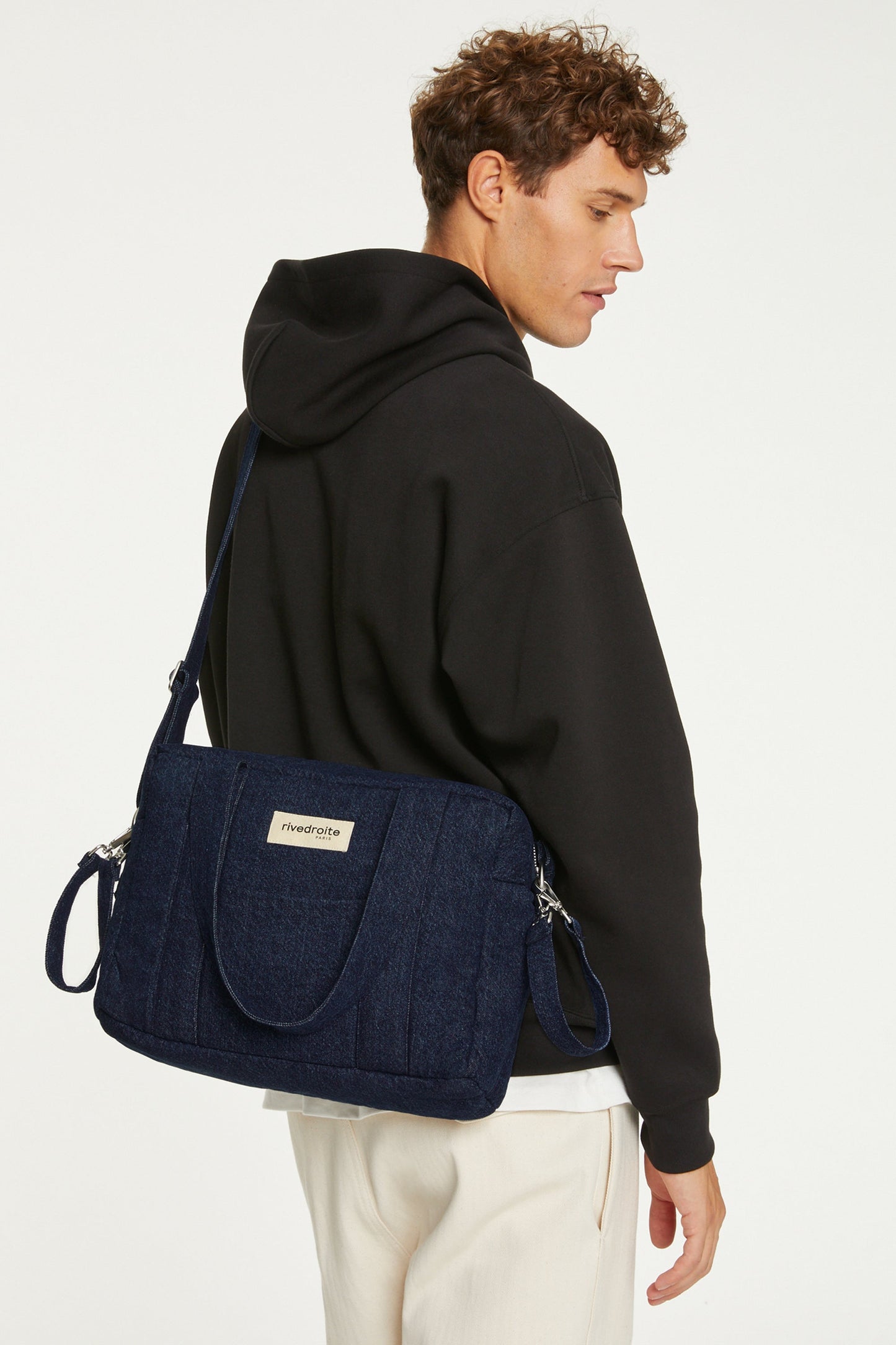 Sac a langer Mini Darcy Rive Droite denim brut - vue principale