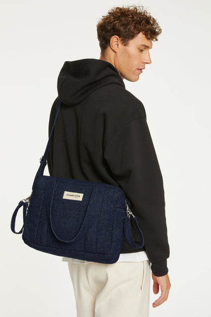Sac a langer Mini Darcy Rive Droite denim brut - vue principale