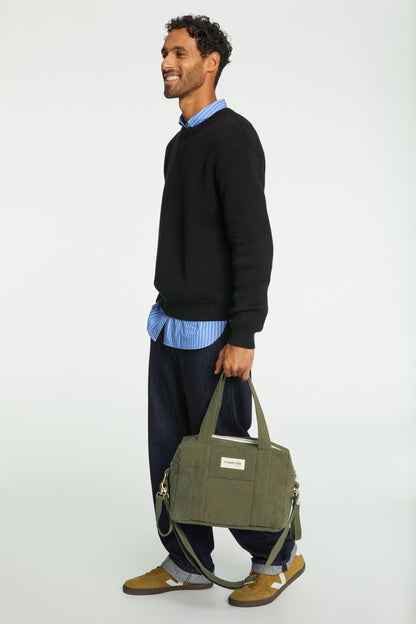 Sac a langer Mini Darcy Rive Droite kaki military green - vue principale