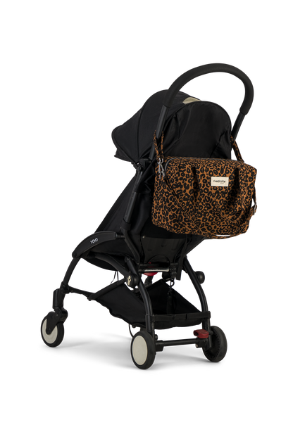 Sac a langer Mini Darcy Rive Droite leopard vue detail