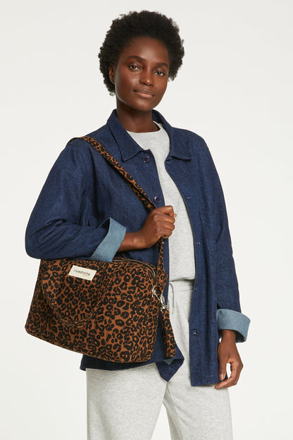 Sac a langer Mini Darcy Rive Droite leopard vue principale