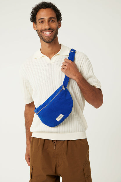 Sac banane Custine sergé de coton Rive Droite - Venice Blue - vue 2