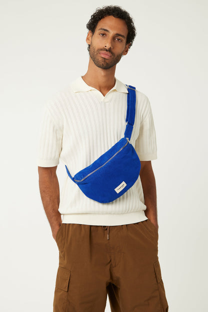 Sac banane Custine sergé de coton Rive Droite - Venice Blue - vue 3